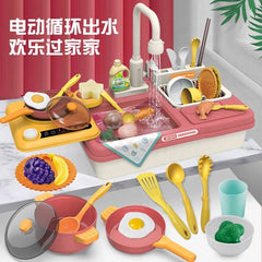 Electric Children's washing basin / sink simulation circulation water educational play