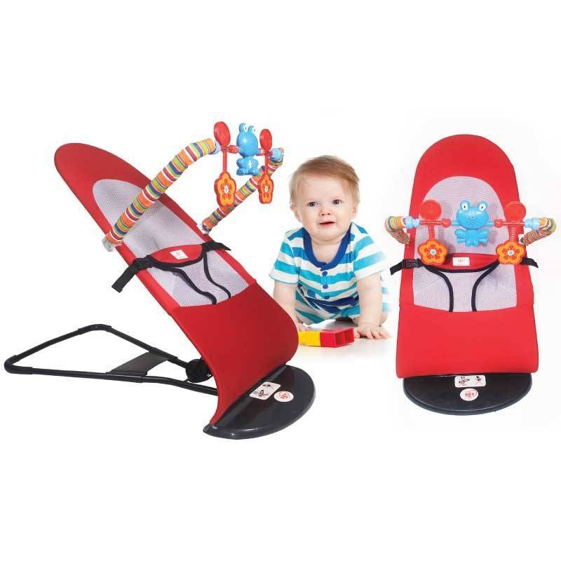 Baby rocking chair, baby sleeping recliner, cradle bed, newborn soothing rocking chair with toy