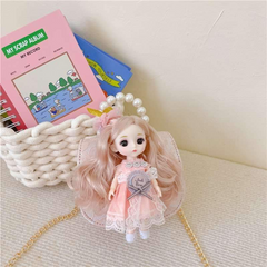 Children's fashionable doll bag mini chain bag