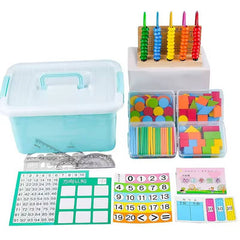 Wood Tangram Counting Sticks Math Toys Wooden Math Learning Montessori Teaching Aids