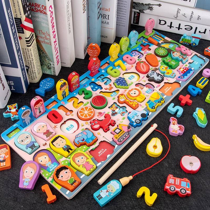 Early childhood education multifunctional logarithmic board