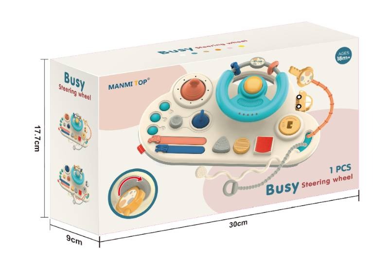 Early education car simulation simulator steering wheel infant educational steering wheel baby busy board toy