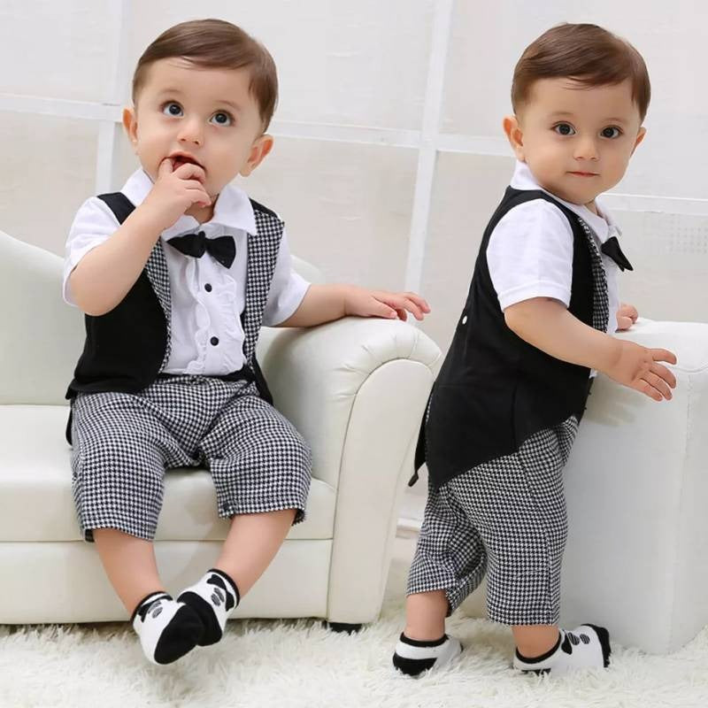 Hot Sell Cute imported Romper style Boys Dress(3-18 Months)