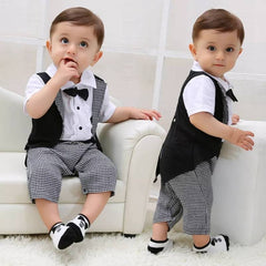 Hot Sell Cute imported Romper style Boys Dress(3-18 Months)