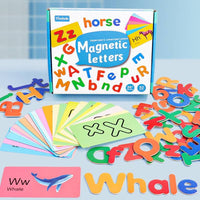 Children's magnetic English spelling and word matching game cards