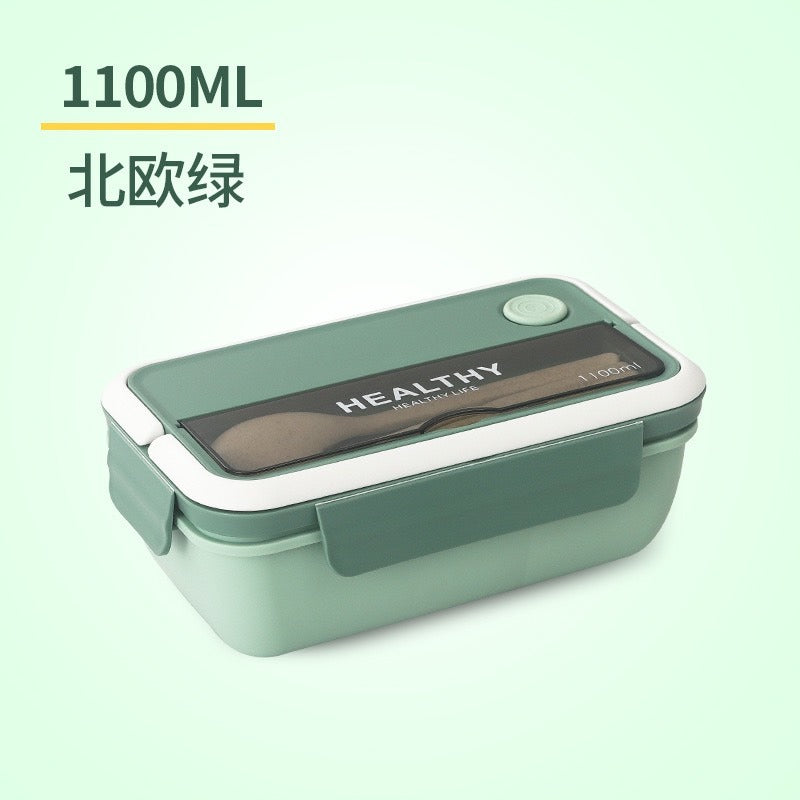 New plastic lunch box that can be microwaved for students and office worker 1100ml