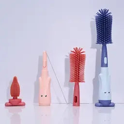 Silicone Multi-Functional Cleaning Nipple, Feeder Bottle Brush and Farlin /Codomo Liquid Cleaner