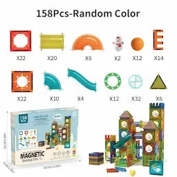 Children's Early Education Intellectual Toys Magnetic Sheet Pipe Magnet Building Blocks Set