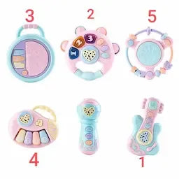 Light projection and musical early educational toys