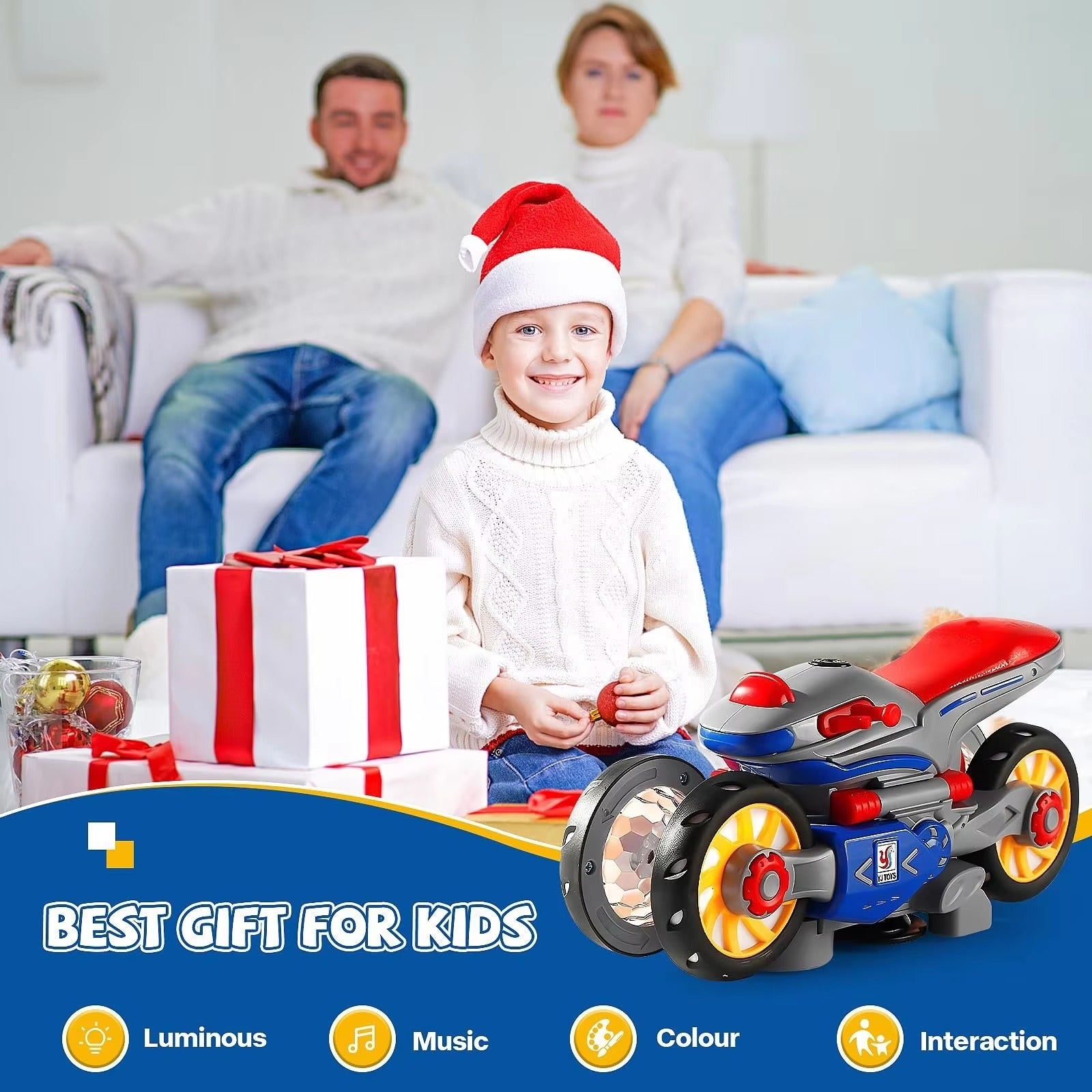 Cute Baby Bike Stunt Toy with Lighting and Sound Option