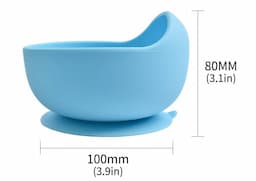 2PCS Baby Silicone Feeding Set (Plate + Bowl + Spoon)