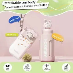 High quality double part 320ml stainless steel hot water pot and 400ml normal water pot