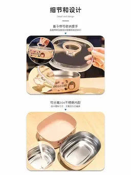 Stainless Steel Lunch Box with Lid