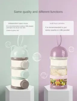 Portable 3-Layer Baby Milk & Food Storage Container