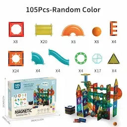Children's Early Education Intellectual Toys Magnetic Sheet Pipe Magnet Building Blocks Set