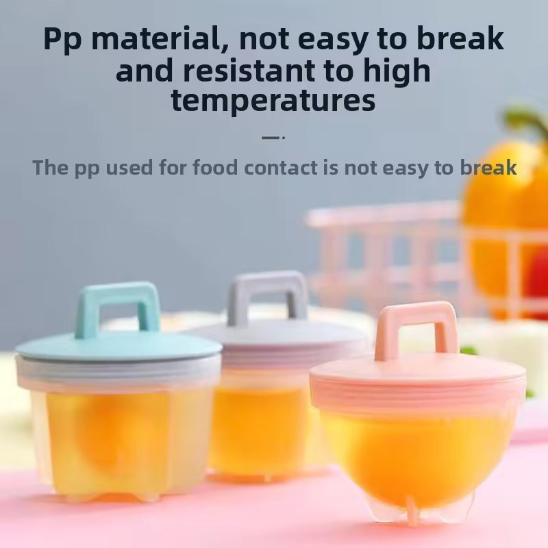 Egg boiler, pudding maker, egg decorating mold for baby attraction (4pcs mold & one pcs brush set)