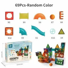 Children's Early Education Intellectual Toys Magnetic Sheet Pipe Magnet Building Blocks Set