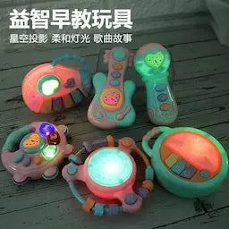 Light projection and musical early educational toys