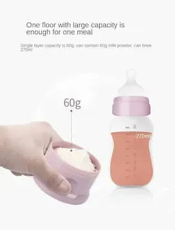 Portable 3-Layer Baby Milk & Food Storage Container