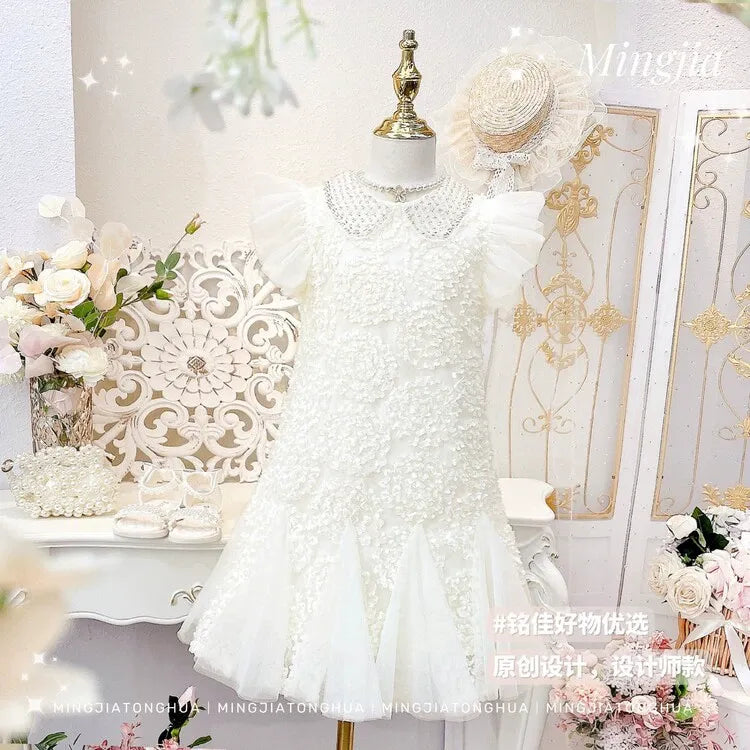 Elegant Girls' Dresses Summer 2026 New Style Stylish Girls' Vest Dress Tulle Skirt Children's Clothing Princess Dress