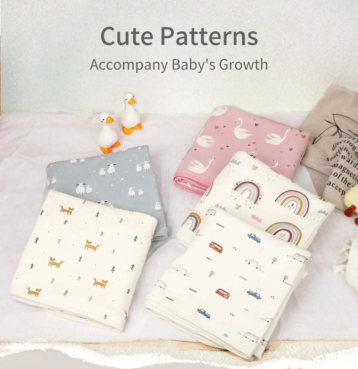 Infant knit Swaddling Quilt 2-layer Baby Blanket Skin-friendly Child Soft Cover 100% Cotton Kids Nap Blanket Breathable 1-3Y - BaBy's World