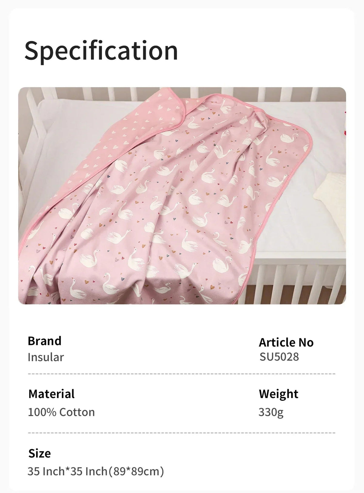 Infant knit Swaddling Quilt 2-layer Baby Blanket Skin-friendly Child Soft Cover 100% Cotton Kids Nap Blanket Breathable 1-3Y - BaBy's World