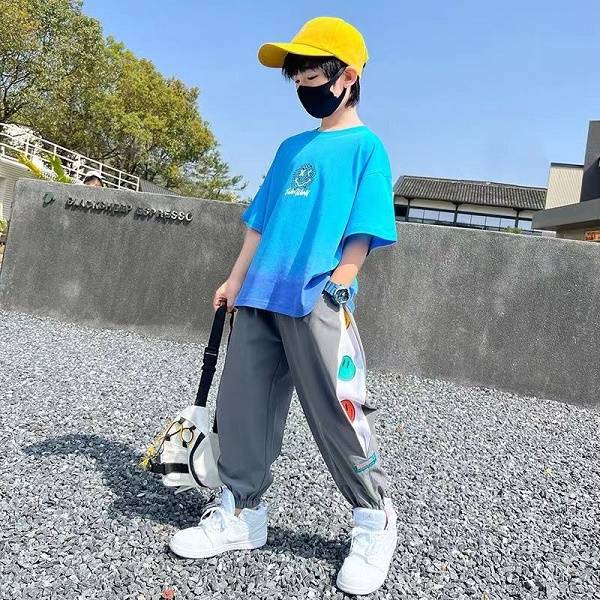 Children Sports Thin - Children's Sports Thin Summer Style Cool And Handsome Fashion - T-shirt Set - Baby's World