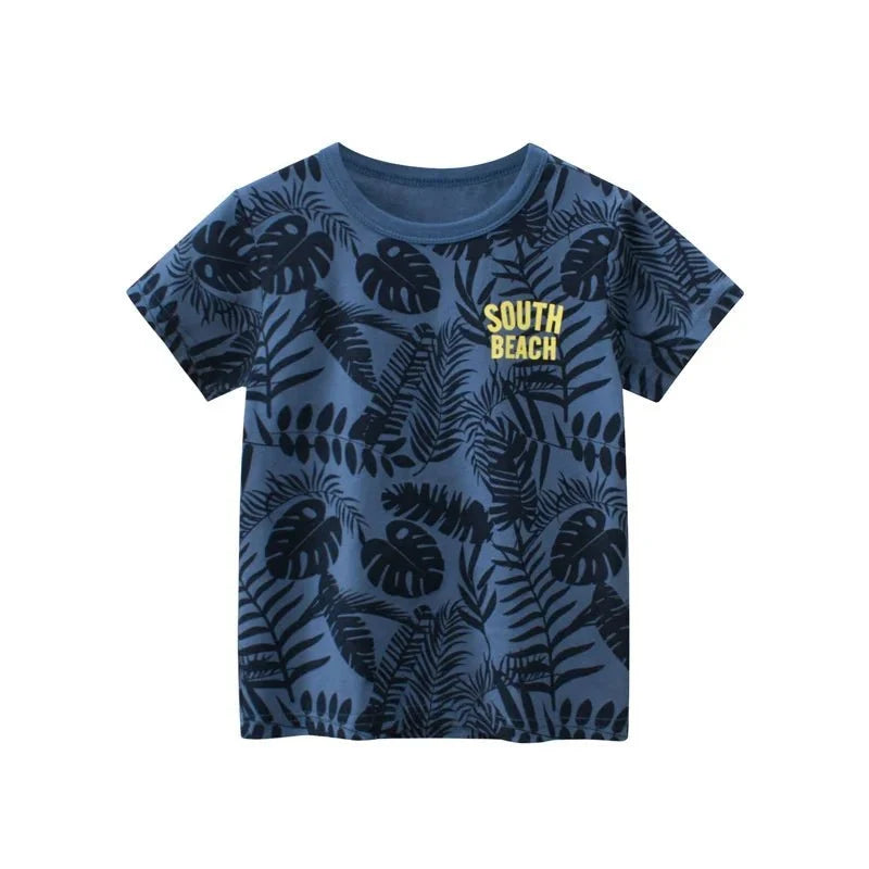 Jumping Meters Hot Selling Boys Girls Summer Baby T Shirts Short Sleeve Cartoon Cars Toddler Tees Tops Boys Girls Clothing - Mom & Kids