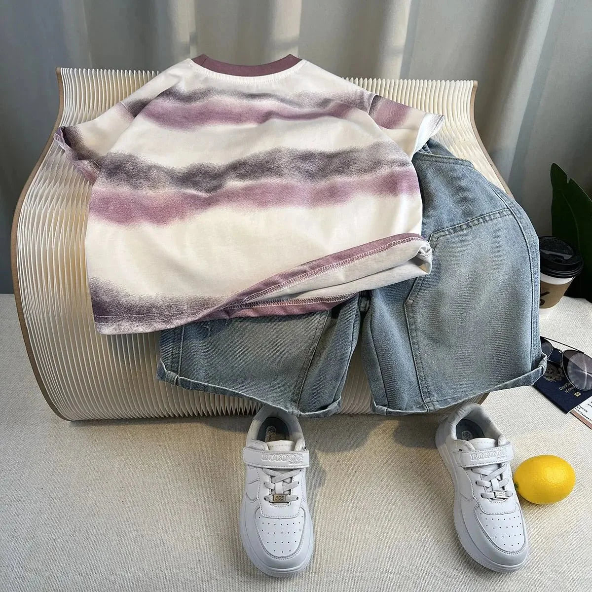 Korean Children Summer - Korean Children's Summer Clothes Kids Set Outfits Boys 2025 Handsome Sleeveless&Short Sleeved