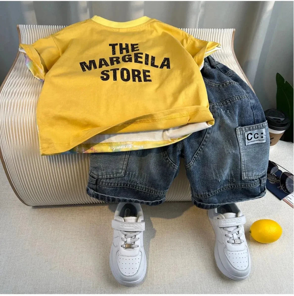 Korean Children Summer - Korean Children's Summer Clothes Kids Set Outfits Boys 2025 Handsome Sleeveless&Short Sleeved
