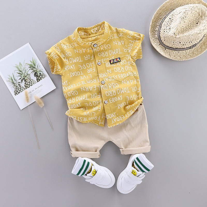 Korean Short Sleeved - Korean Short-Sleeved Children's Clothing For Boys And Girls - Boys Clothing - Baby's World (view 3)