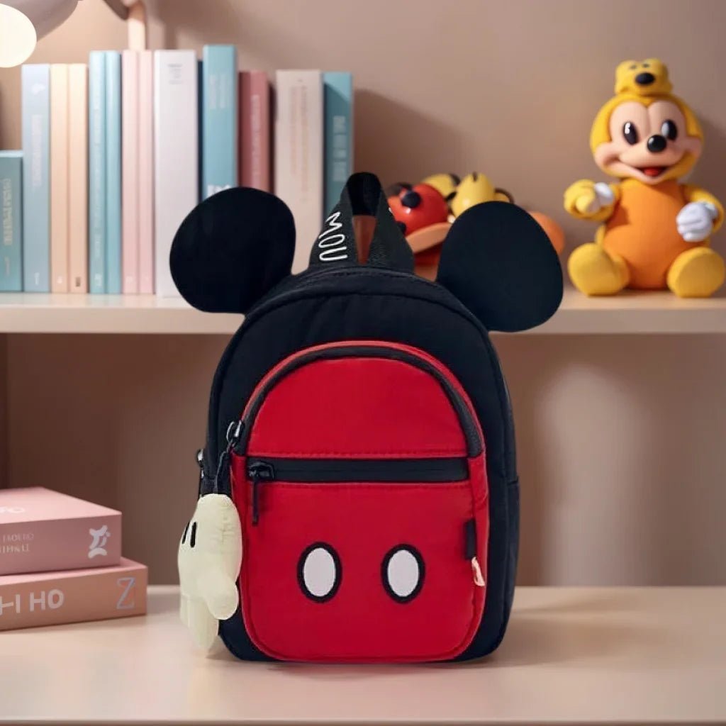 Mickey Backpack Three Layer Disney Schoolbag Lightweight Cute Children's Backpack With A Pendant (Miackey) - BaBy's World