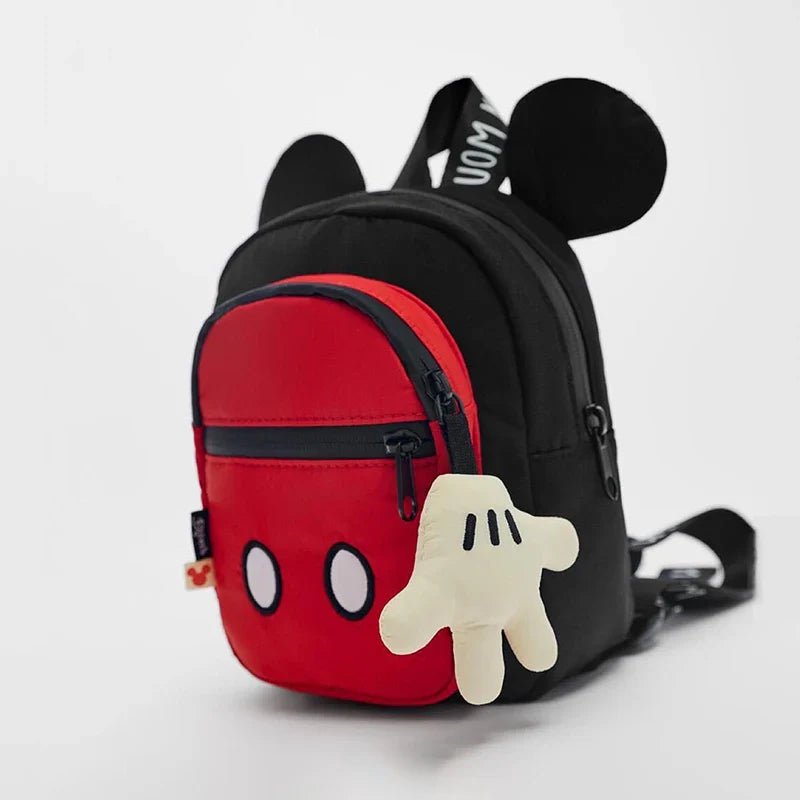 Mickey Backpack Three Layer Disney Schoolbag Lightweight Cute Children's Backpack With A Pendant (Miackey) - BaBy's World