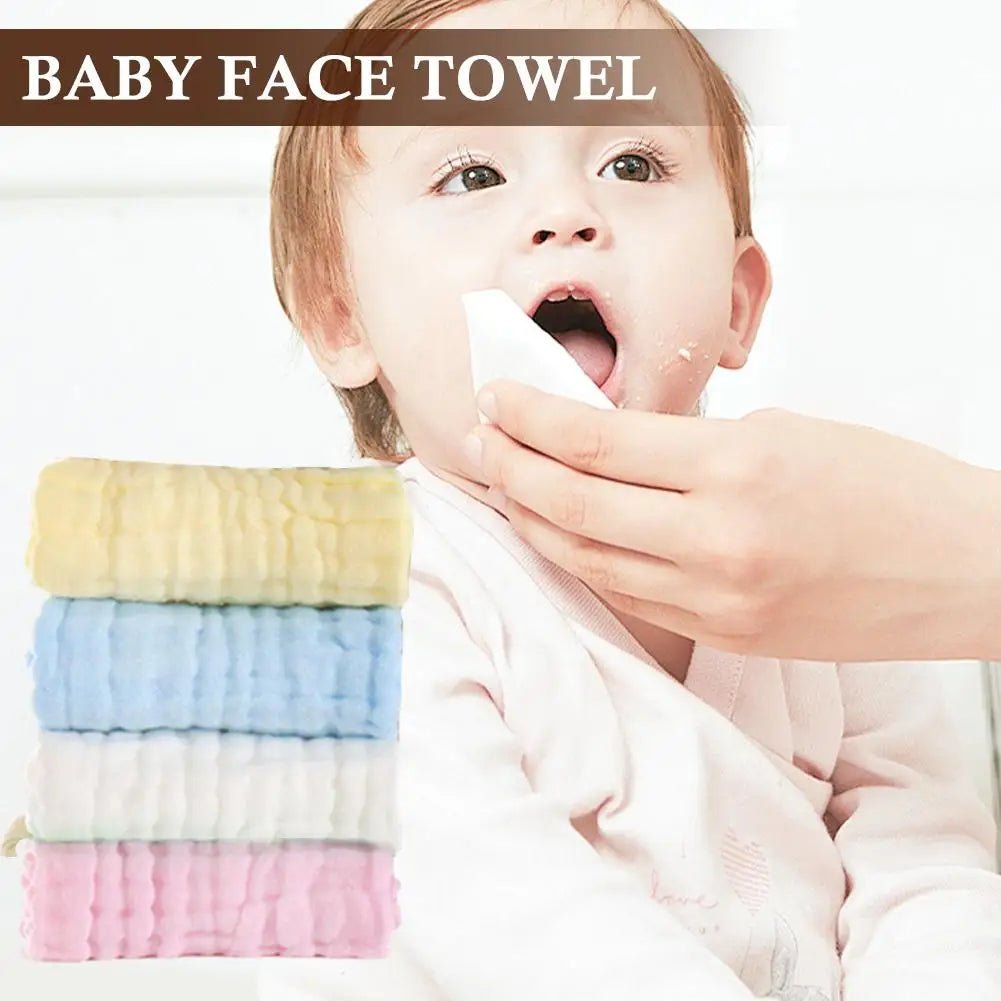 New Baby Muslin Washcloths Soft Newborn Baby Face Towel for Sensitive Skin- Baby Registry as Shower - BaBy's World