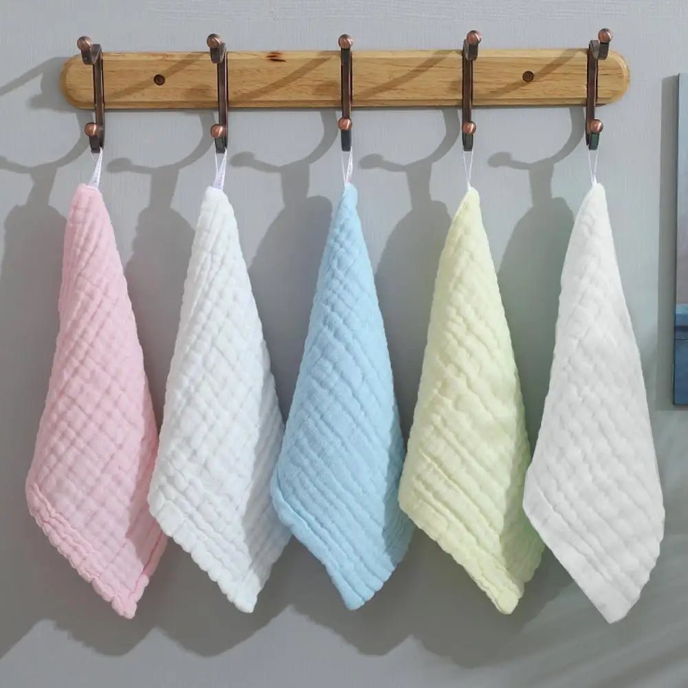 New Baby Muslin Washcloths Soft Newborn Baby Face Towel for Sensitive Skin- Baby Registry as Shower - BaBy's World