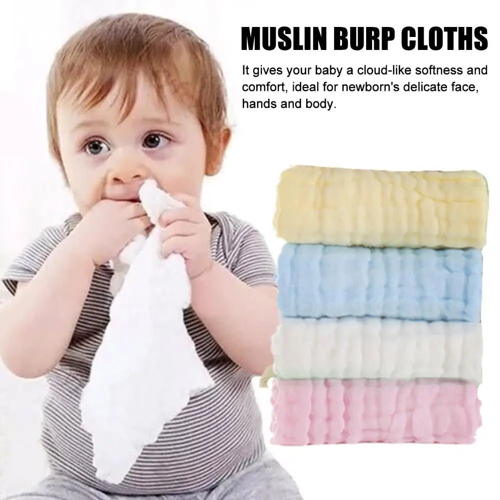 New Baby Muslin Washcloths Soft Newborn Baby Face Towel for Sensitive Skin- Baby Registry as Shower - BaBy's World