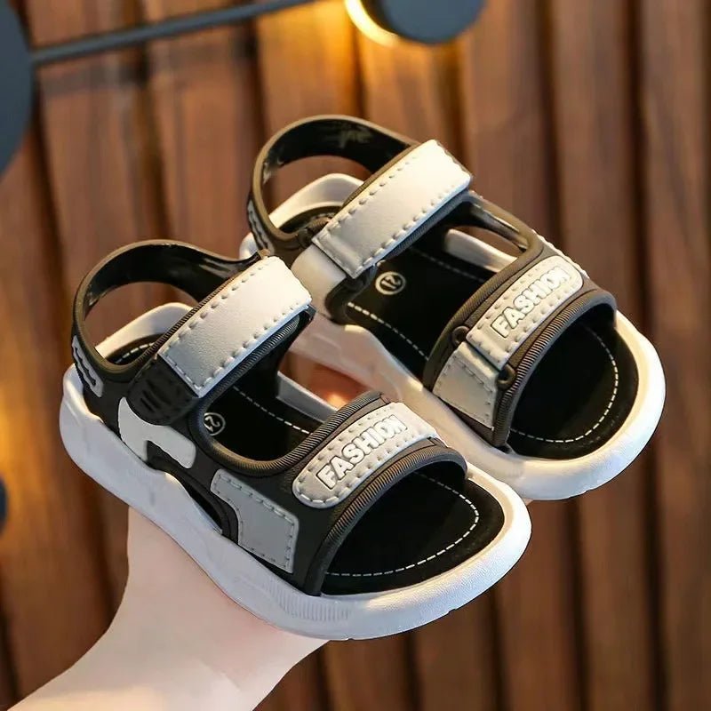 New Children Summer - New children's summer boys and girls sandals Korean version of primary school students non-slip soft