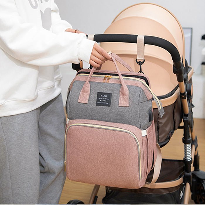New Mummy Baby Crib Backpack Large Capacity Out Milk Insulated Bag Women - BaBy's World
