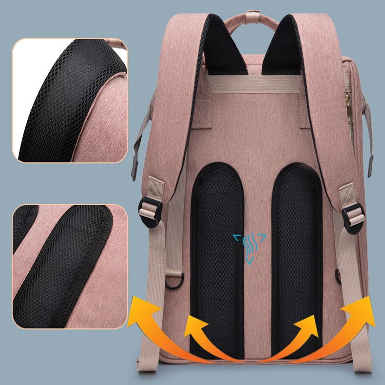 New Mummy Baby Crib Backpack Large Capacity Out Milk Insulated Bag Women - BaBy's World