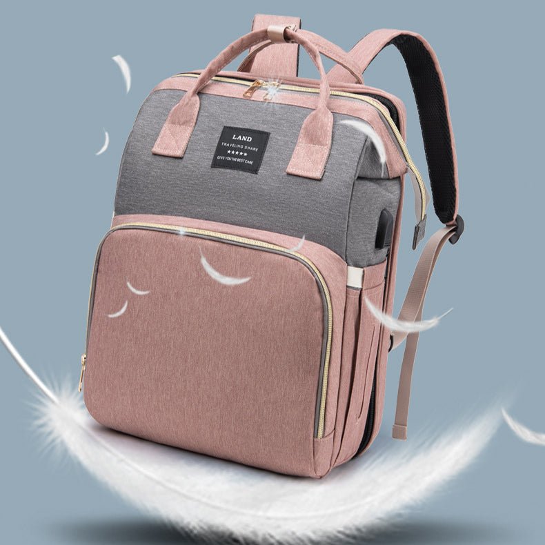 New Mummy Baby Crib Backpack Large Capacity Out Milk Insulated Bag Women - BaBy's World