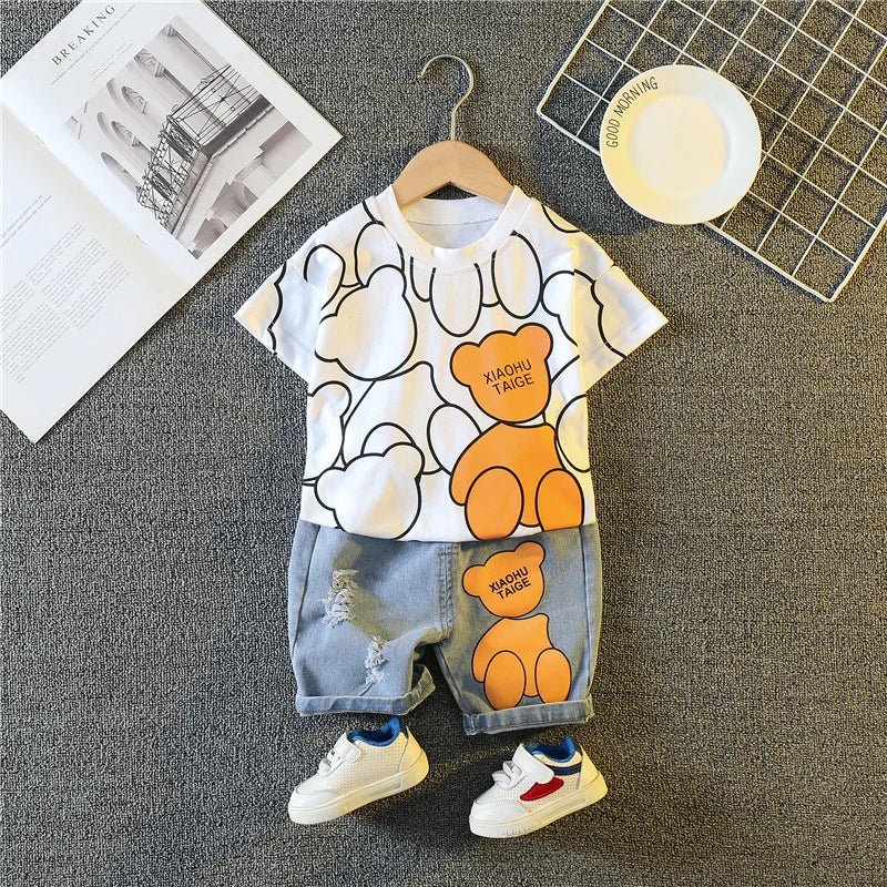 New Summer Girls - New Summer Baby Girls Clothes Suit Children Boys Fashion Cartoon T-Shirt Shorts 2Pcs/Sets Toddler Casual