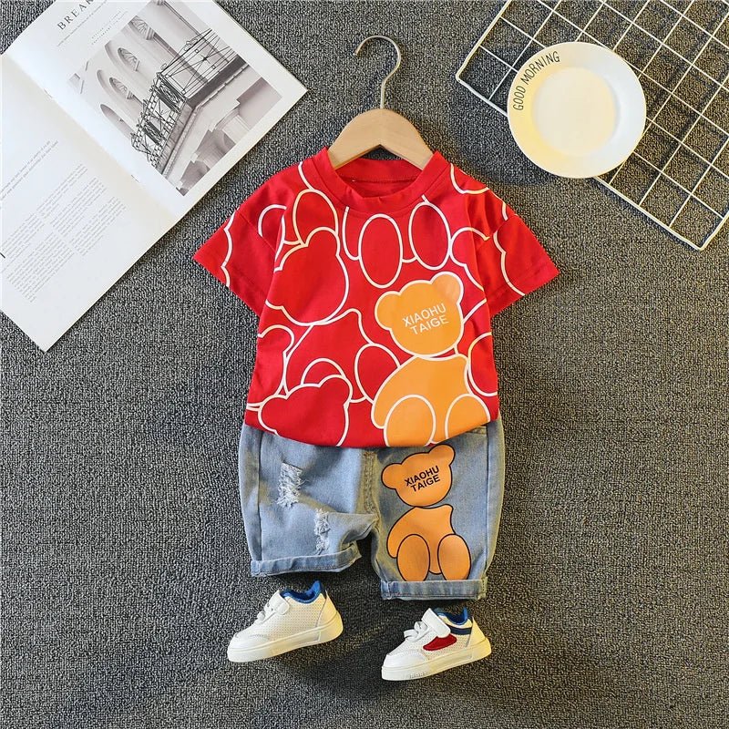 New Summer Girls - New Summer Baby Girls Clothes Suit Children Boys Fashion Cartoon T-Shirt Shorts 2Pcs/Sets Toddler Casual