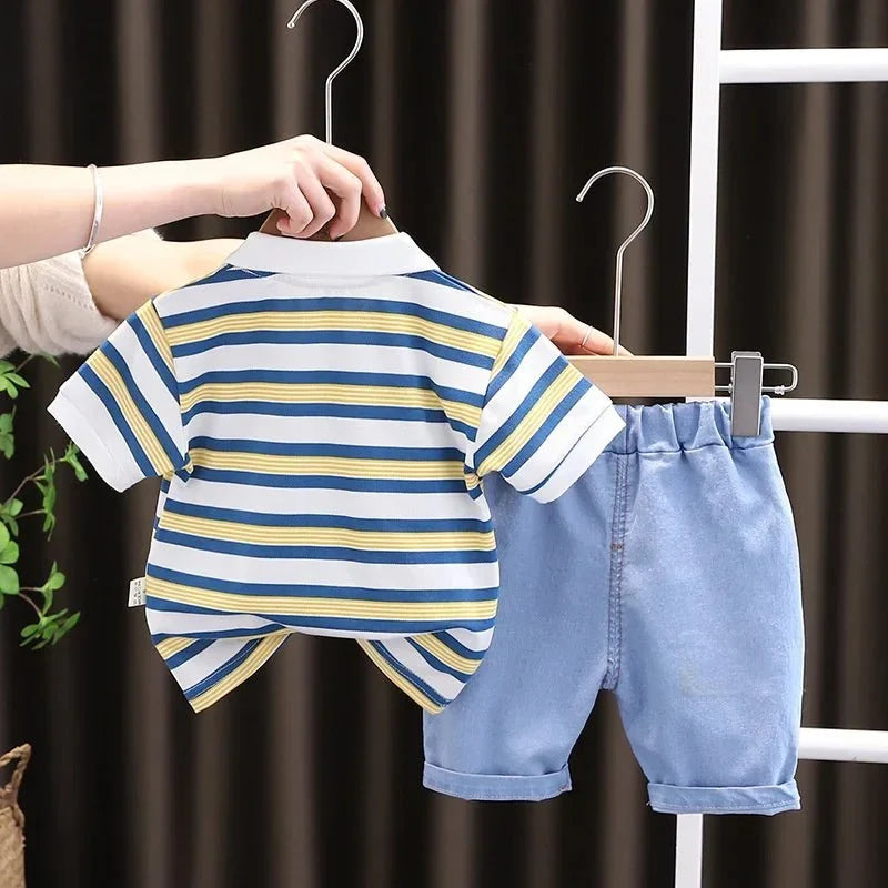 New Summer Girls - New Summer Baby Girls Clothes Suit Children Boys Striped T-Shirt Shorts 2Pcs/Sets Toddler Casual Cotton