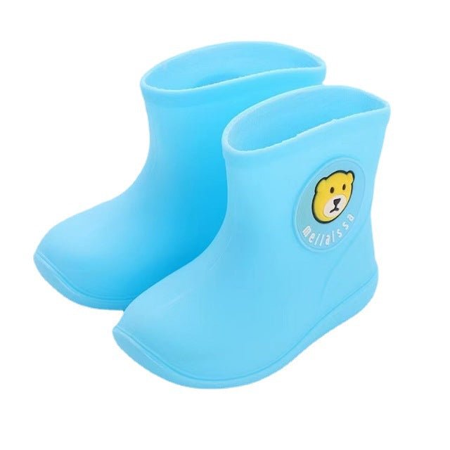 Non-slip Stylish Rubber Shoes Men's And Women's Children & Baby Baby Velvet Rain Boots - BaBy's World