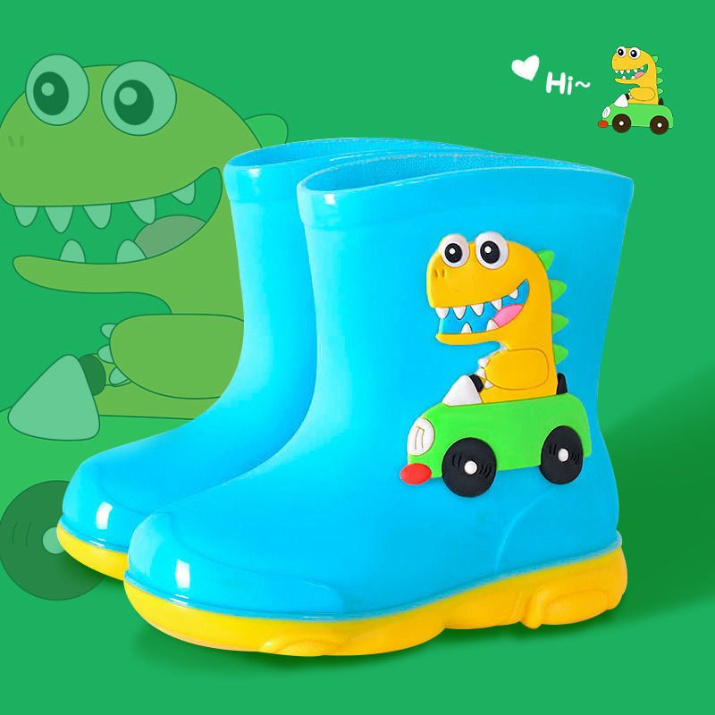 Non-slip Stylish Rubber Shoes Men's And Women's Children & Baby Baby Velvet Rain Boots - BaBy's World