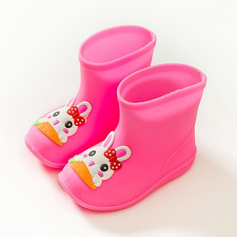 Non-slip Stylish Rubber Shoes Men's And Women's Children & Baby Baby Velvet Rain Boots - BaBy's World