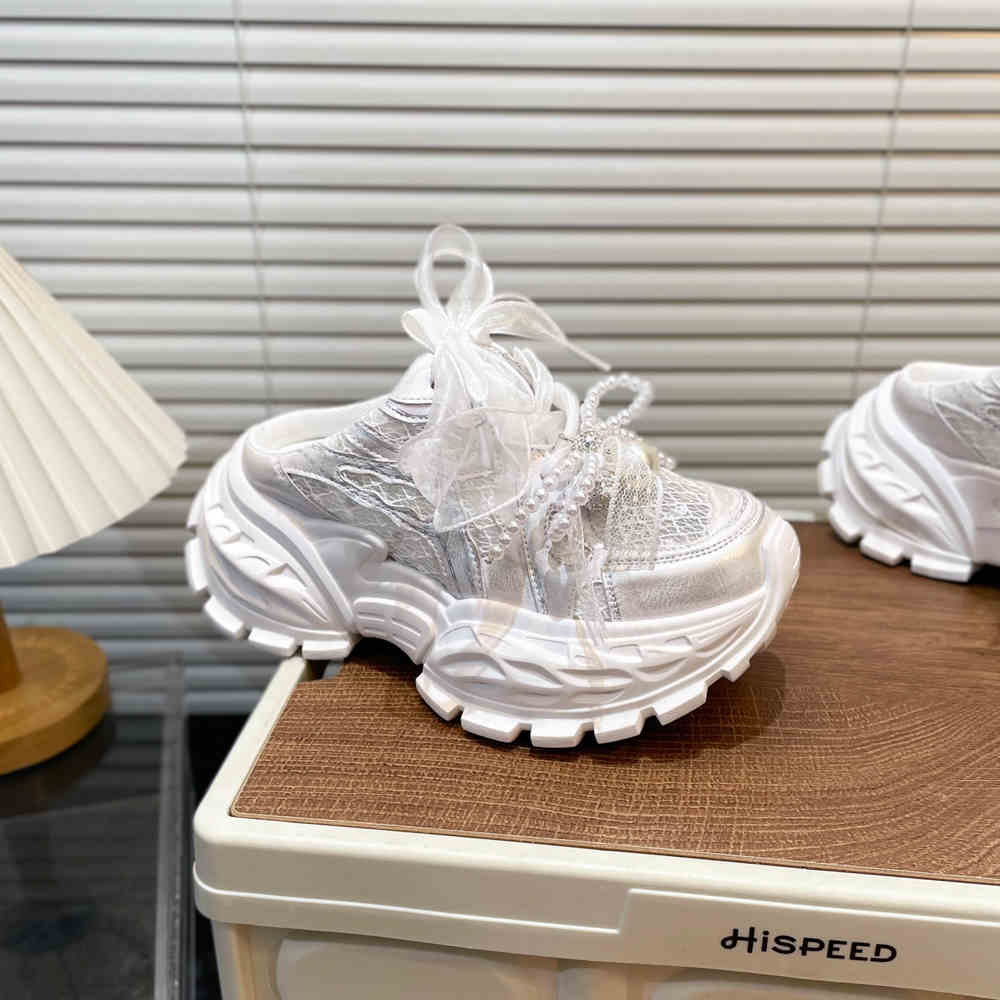 Pearl Lace Bow Baby Girl Daddy Shoes - BaBy's World