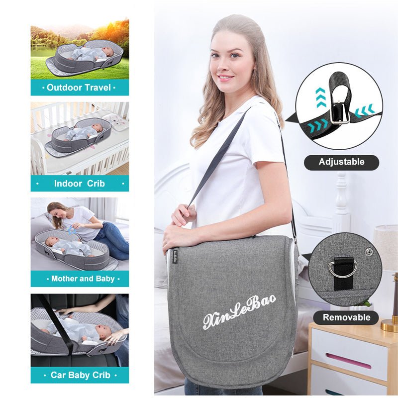 Portable Removable Folding Crib Baby Bed Mammy Bag - BaBy's World