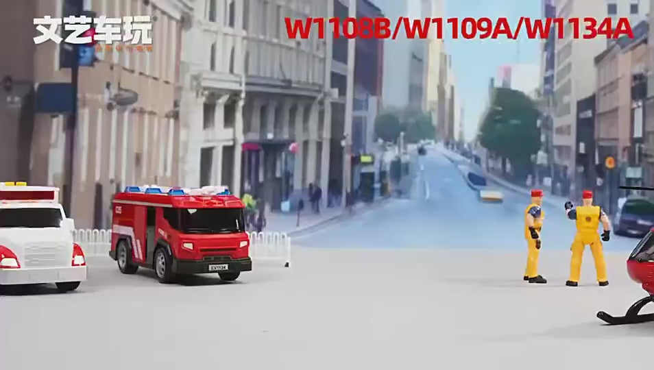 Artistic Toy Cars, Fire Trucks, Construction Vehicles, Police Cars, Large Boys' Toys, Wholesale Children's Inertia Simulation Cars video 1