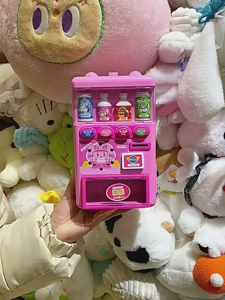 Vending Machine Children's Beverage Vending Machine Toys Boys and Girls Play House Children's Toys Supply Wholesale video 2
